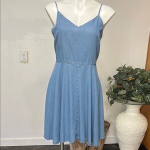 GAP Light Blue Spaghetti Strap Mini Dress
